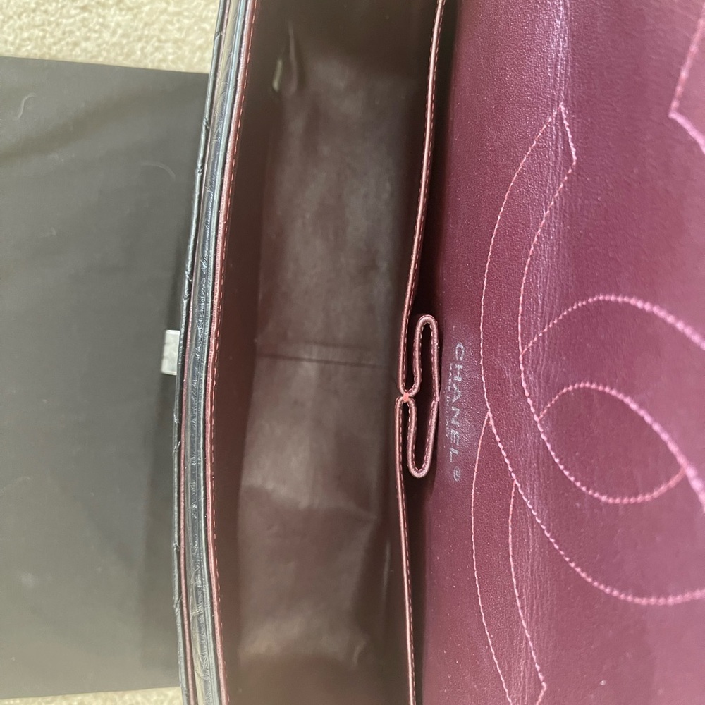 *NOT FOR SALE* CHANEL 2.55 black aged calfskin double flap bag 227 Excelllent! - Picture 11 of 11